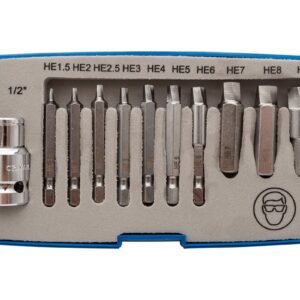 Laser Damaged Cap Head Bolt / Screw Extractor Set - 11 Piece - DA1876 - LASER