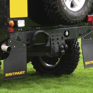 Rear Britpart Branded Mudflaps - Yellow Logo - DA4531 - BRITPART