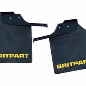 Rear Britpart Branded Mudflaps - Yellow Logo - DA4535 - BRITPART
