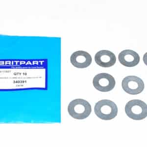 Washer 13.0Mm I/D X 28.0Mm O/D X 1Mm Thk Rubber - 340391 - BRITPART