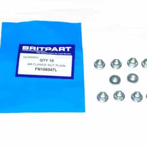 M6 Flange Nut Plain - FN106047L - BRITPART