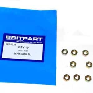 Nut M6 - NH106041L - BRITPART