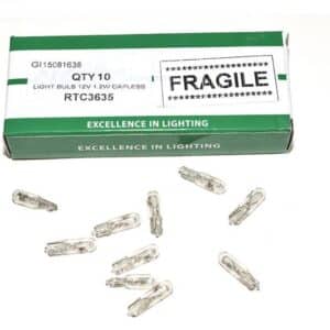Light Bulb 12V 1.2W Capless - RTC3635 - BRITPART