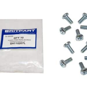 M8X20M Pozzy Pan Head M/Screw Zinc - SH110207L - BRITPART