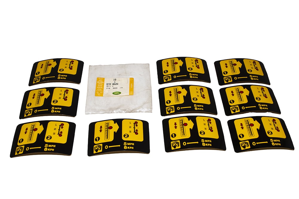 Land Rover Label Label - BTR8626LR - LAND ROVER - Vitesse Land Rover Parts Shop
