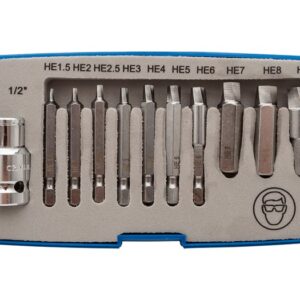 Laser Damaged Cap Head Bolt / Screw Extractor Set - 11 Piece - DA1876 - LASER