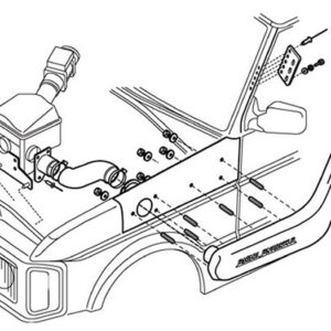 Safari Raised Air Intake - DA3022 - SAFARI