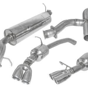 Stainless Steel Sports Exhaust System With Twin Tailpipe - DA4247 - DOUBLE SS