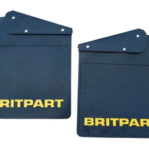 Rear Britpart Branded Mudflaps - Yellow Logo - DA4532 - BRITPART