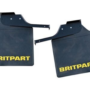 Rear Britpart Branded Mudflaps - Yellow Logo - DA4535 - BRITPART