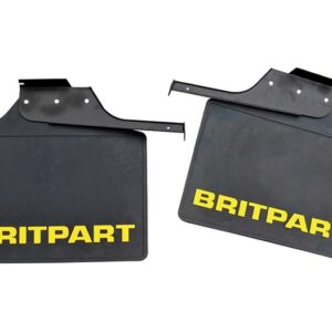 Rear Britpart Branded Mudflaps - Yellow Logo - DA4536 - BRITPART