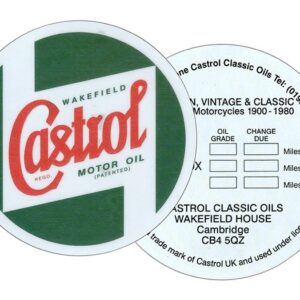Window Service Sticker - DA6275 - CASTROL