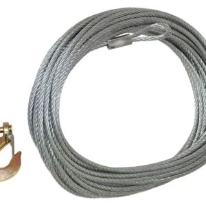 Replacement Galvanised Winch Cable With Hook - DB1339 - BRITPART