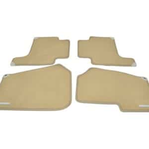 Front & Rear Floor Carpet Set With Rubber Backing - EAH500015SMSLR - LAND ROVER