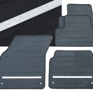 Front & Rear Contour Rubber Mat Set - LR045096LR - LAND ROVER
