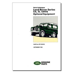 Parts Catalogue - RTC9842CE - BROOKLANDS