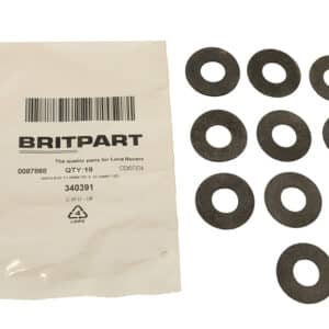 Washer 13.0Mm I/D X 28.0Mm O/D X 1Mm Thk Rubber - 340391 - BRITPART