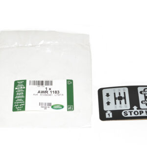 Label Warning - AWR1183LR - LAND ROVER
