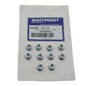 M6 Flange Nut Plain - FN106047L - BRITPART