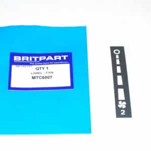 Label - Fan - MTC6007 - OEM