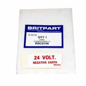 Label Warning - RRC8706 - OEM