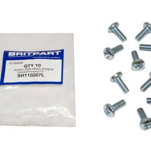 M8X20M Pozzy Pan Head M/Screw Zinc - SH110207L - BRITPART