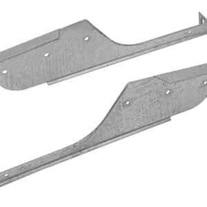 Pair Of Galv Rear Mudflap Brackets - DA2950 - BRITPART