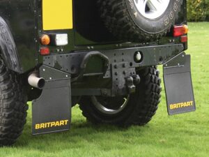 Rear Britpart Branded Mudflaps - Yellow Logo - DA4531 - BRITPART