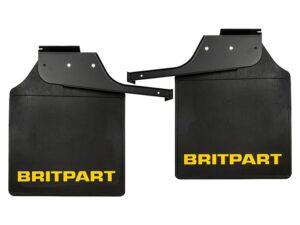 Rear Britpart Branded Mudflaps - Yellow Logo - DA4535 - BRITPART