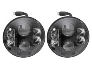 7INCH LED LIGHT BLK PAIR LHD
