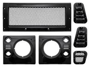 FACE LIFT KIT GLOSS BLK MESH