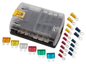 6-Way Fuse Box Kit With Crimps - DA1748 - BLUE SEA
